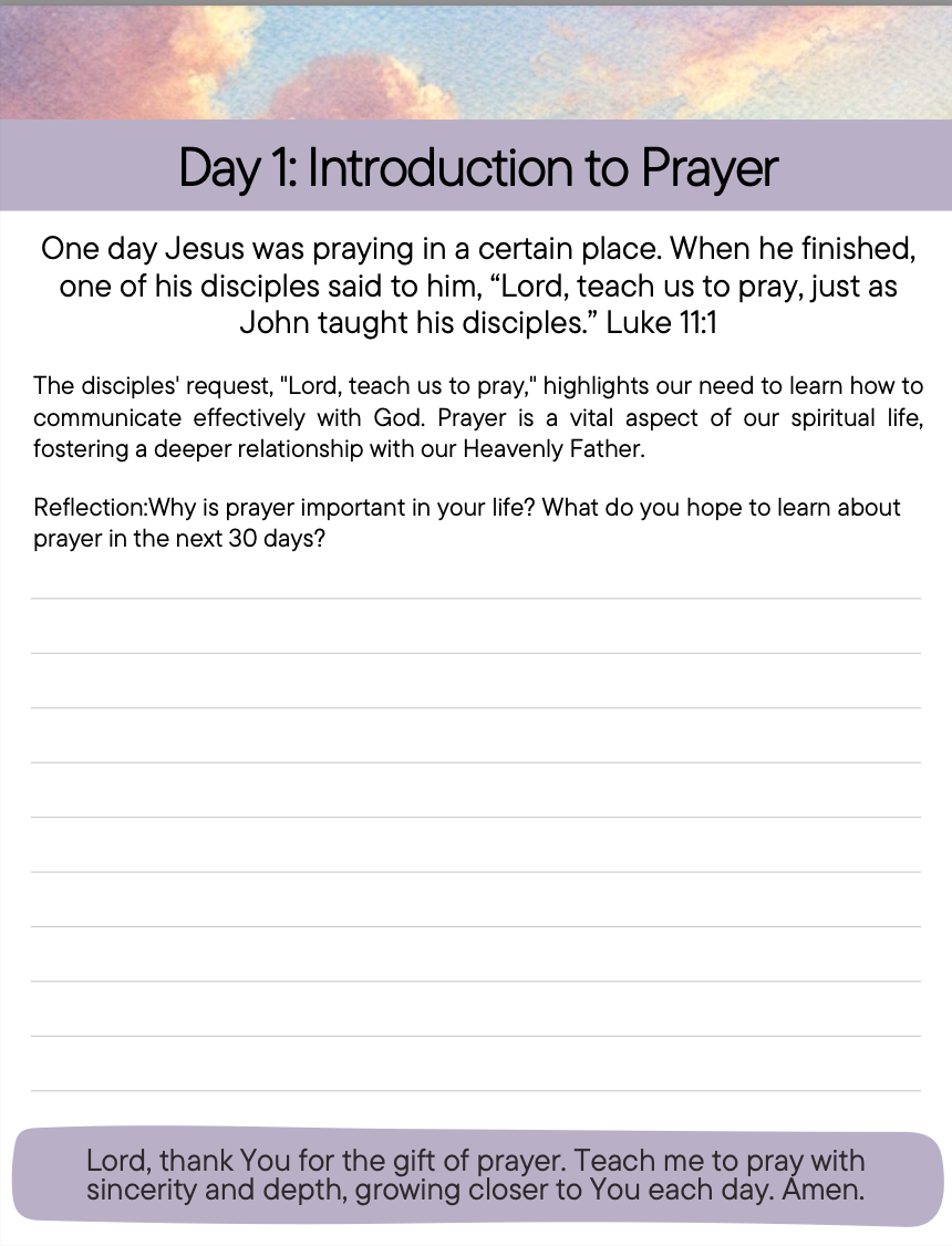 30-Day Powerful Prayer Devotional Journal