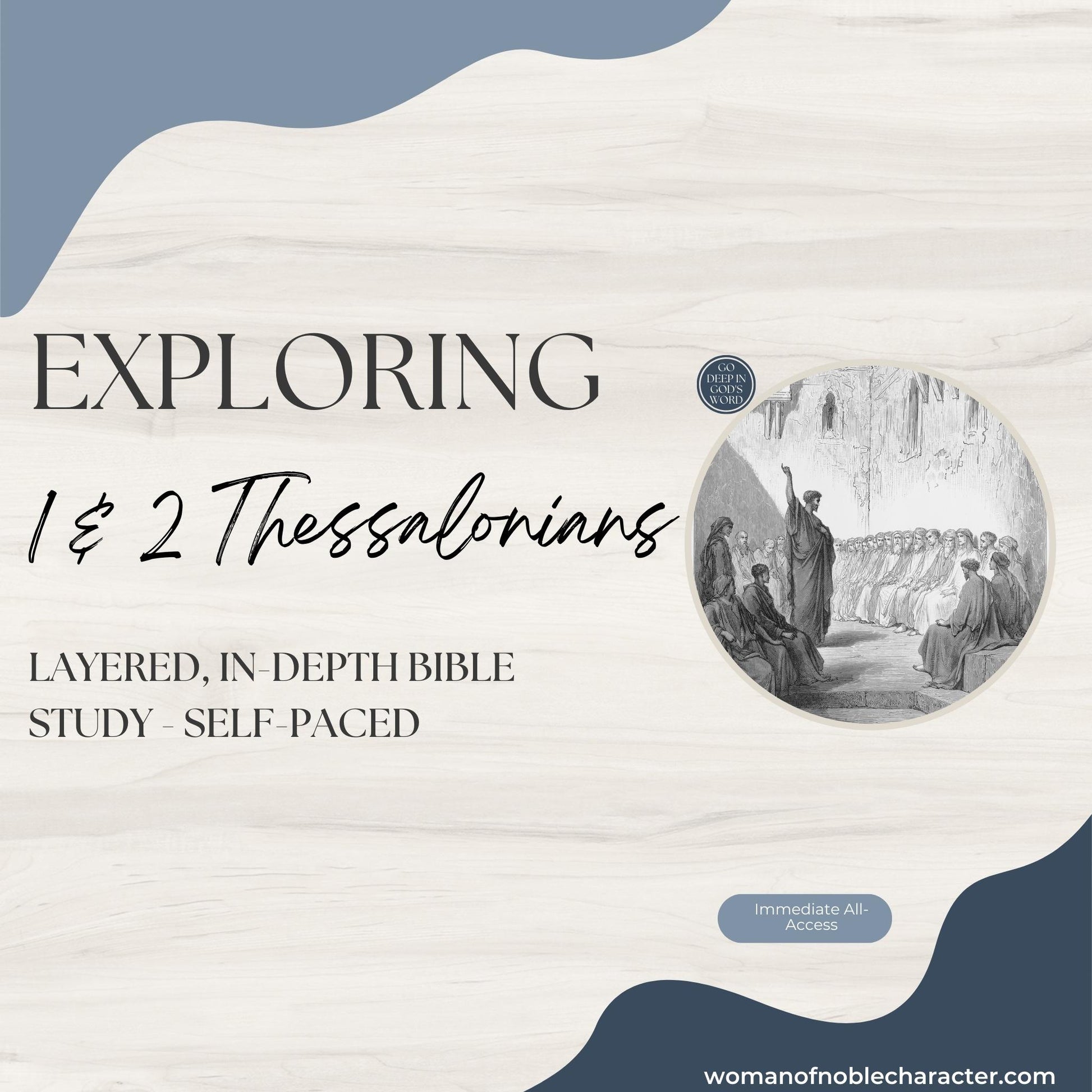 cover of course Exploring 1 and 2 Thessalonians - layered, in-depth, self-paced Bible study